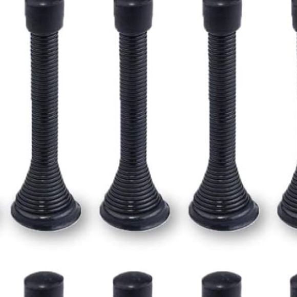 Stop Door Stopper Spring Door Stop 6 Piece with Safety Rubber Bumper w/ Screws - Picture 10 of 10